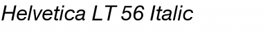 HelveticaNeue LT 55 Roman Italic