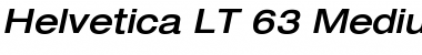 HelveticaNeue LT 63 MdExObl Regular Font