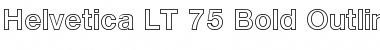 HelveticaNeue LT 75 BdOutline Font