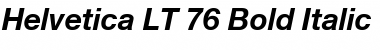 HelveticaNeue LT 55 Roman Bold Italic Font