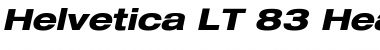 HelveticaNeue LT 63 MdEx HeavyOblique Font
