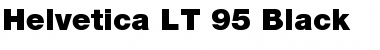 HelveticaNeue LT 95 Black Regular Font