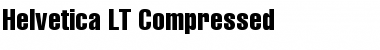 Helvetica LT Compressed Regular Font
