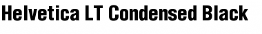 Helvetica LT CondensedBlack Regular Font