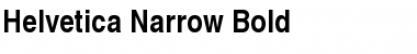 Helvetica Narrow Bold Font