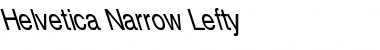 Helvetica-Narrow Lefty Font