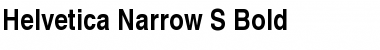 Helvetica Narrow S Bold