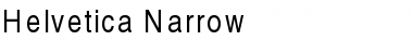 Helvetica-Narrow Normal Font