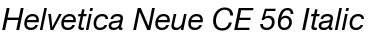 Helvetica CE 55 Roman Italic Font