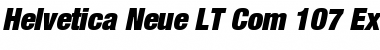 Helvetica Neue LT Com 107 Extra Black Condensed Oblique