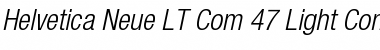 Helvetica Neue LT Com 47 Light Condensed Oblique