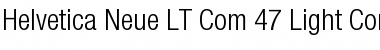 Helvetica Neue LT Com 47 Light Condensed