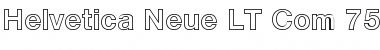 Helvetica Neue LT Com 75 Bold Outline Font