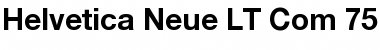 Helvetica Neue LT Com 75 Bold