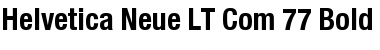 Helvetica Neue LT Com 77 Bold Condensed Font
