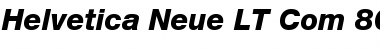 Helvetica Neue LT Com 86 Heavy Italic Font