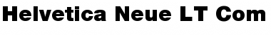 Helvetica Neue LT Com 95 Black Font