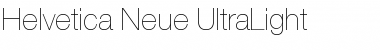 Helvetica Neue UltraLight