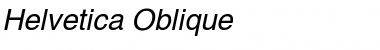 Helvetica Oblique Font
