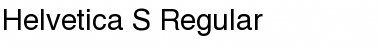 Helvetica S Regular Font