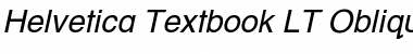 HelveticaTextbook LT Roman Italic Font