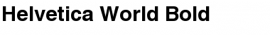 Helvetica World Bold Font