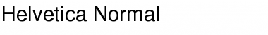 Helvetica-Normal Font