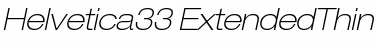 Helvetica33-ExtendedThin ThinItalic Font