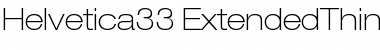 Helvetica33-ExtendedThin Thin