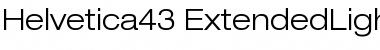 Helvetica43-ExtendedLight Light