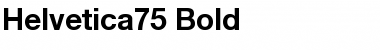 Helvetica75 Bold Font