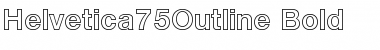 Helvetica75Outline Bold Font