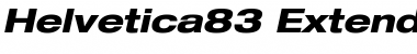 Helvetica83-ExtendedHeavy HeavyItalic Font