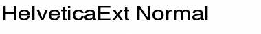 HelveticaExt-Normal Regular Font