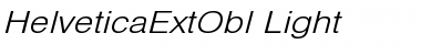 HelveticaExtObl-Light Regular Font