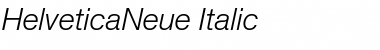 HelveticaNeue Italic Font