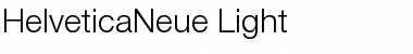 HelveticaNeue Light Font