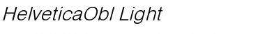 HelveticaObl-Light Font