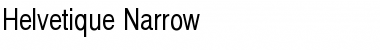 Helvetique Narrow Font