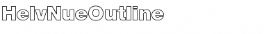 HelvNueOutline Normal Font