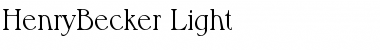 HenryBecker-Light Font