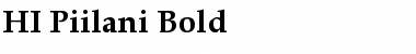 HI Piilani Bold Regular Font