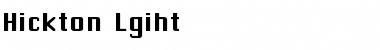 Hickton-Lgiht Regular Font