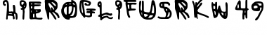 HieroglifusRKW-49 Regular Font