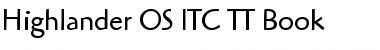 Highlander OS ITC TT Font