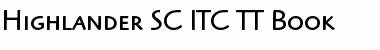 Highlander SC ITC TT Font