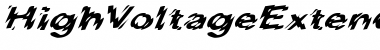 HighVoltageExtended Italic Font