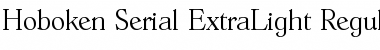 Hoboken-Serial-ExtraLight Font