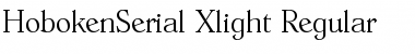 HobokenSerial-Xlight Font
