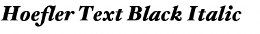 Hoefler Text Black Italic Font